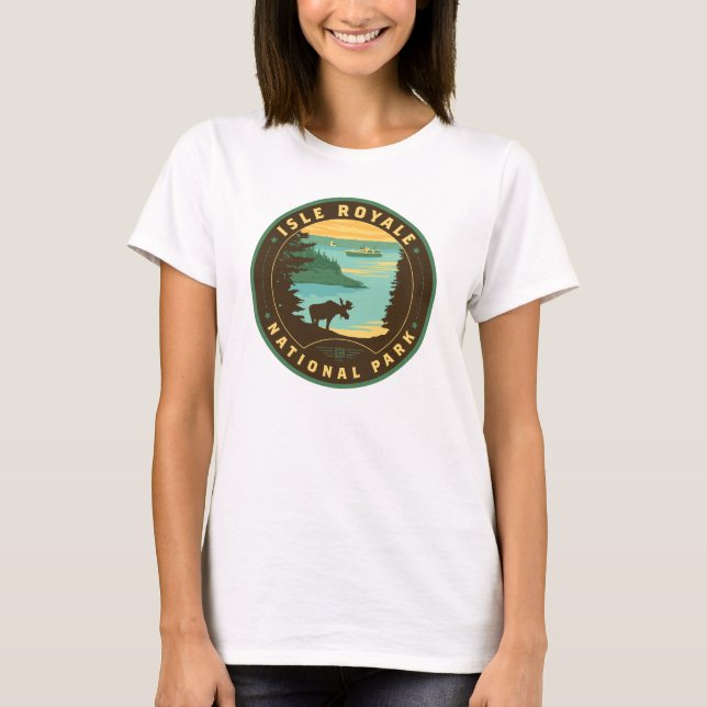 Isle Royale National Park T Shirt (Framsida)