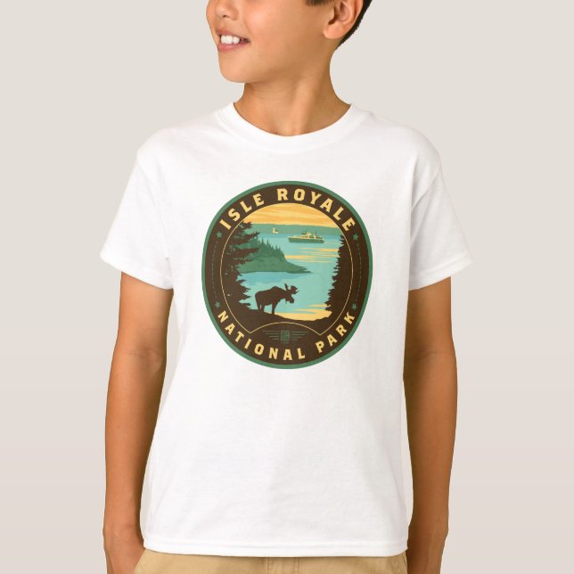 Isle Royale National Park T Shirt (Framsida)