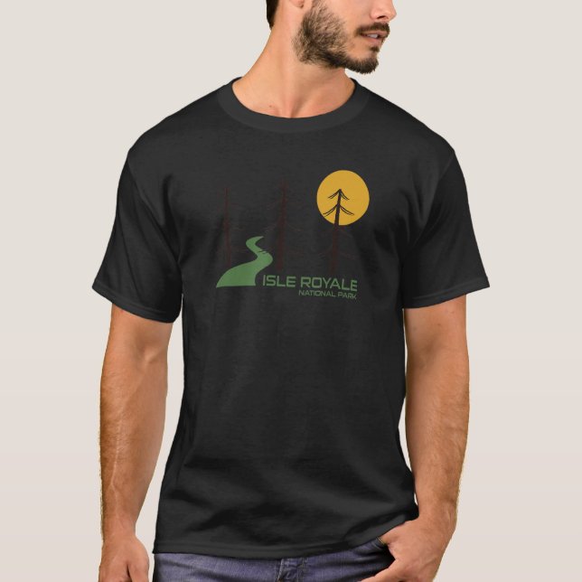 Isle Royale National Park Trail T Shirt (Framsida)