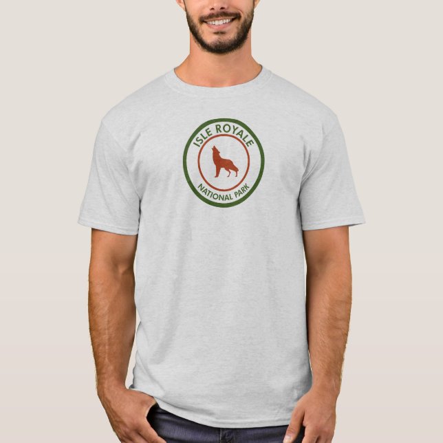 Isle Royale National Park Varg T Shirt (Framsida)