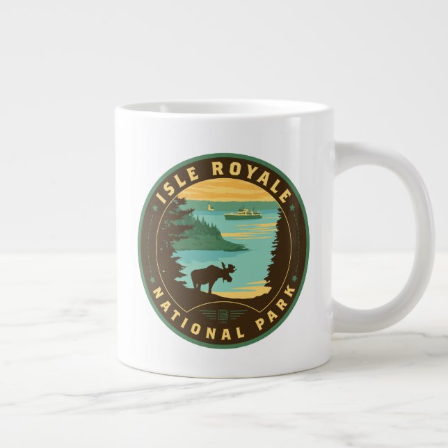 Isle Royale nationalpark Jumbo Mugg (Höger)