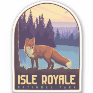 Isle Royale nationalpark Klistermärken