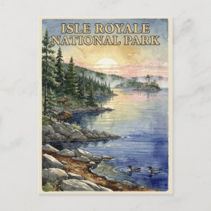 Isle Royale Nationalpark Lake Superior Vykort