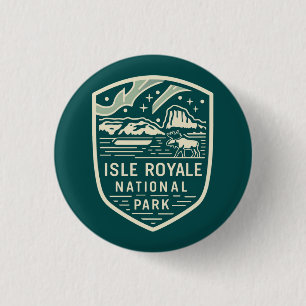 Isle Royale nationalpark Magic Night Emblem Knapp