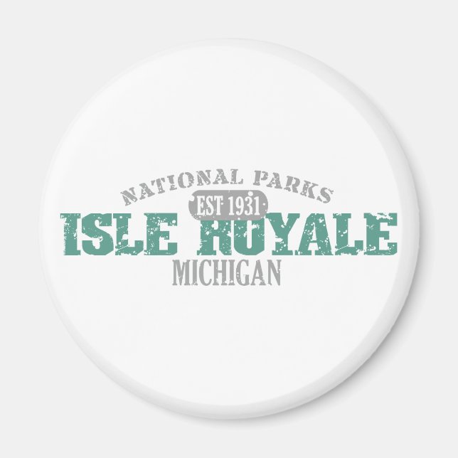 Isle Royale nationalpark Magnet (Framsidan)