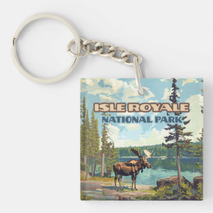 Isle Royale nationalpark Michigan Sjö