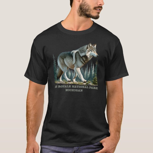 Isle Royale nationalpark, Michigan T Shirt (Framsida)