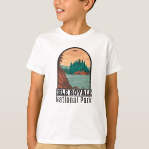 Isle Royale nationalpark Michigan Vintage T-Shir T Shirt