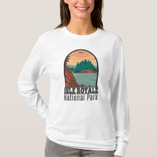 Isle Royale nationalpark Michigan Vintage T-Shir T Shirt