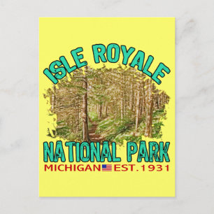 Isle Royale nationalpark, Michigan Vykort