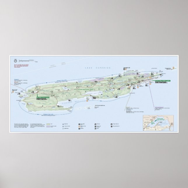 Isle Royale nationalpark Poster (Framsidan)