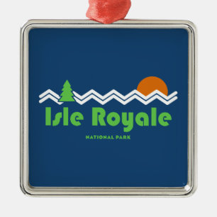 Isle Royale nationalpark Retro Julgransprydnad Metall