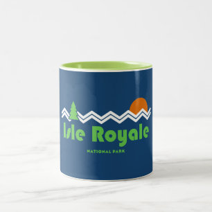 Isle Royale nationalpark Retro Två-Tonad Mugg