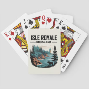 Isle Royale nationalpark Scenia Wilderness Casinokort