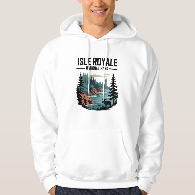 Isle Royale nationalpark Scenia Wilderness Hoodie (Framsida)