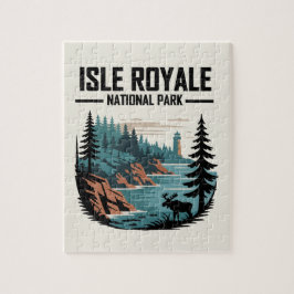 Isle Royale nationalpark Scenia Wilderness Pussel