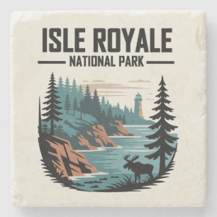 Isle Royale nationalpark Scenia Wilderness Stenunderlägg