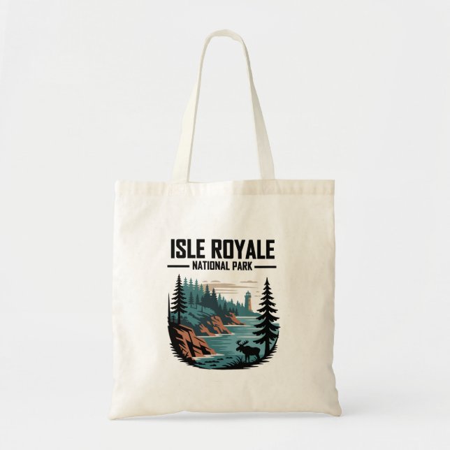 Isle Royale nationalpark Scenia Wilderness Tygkasse (Framsidan)