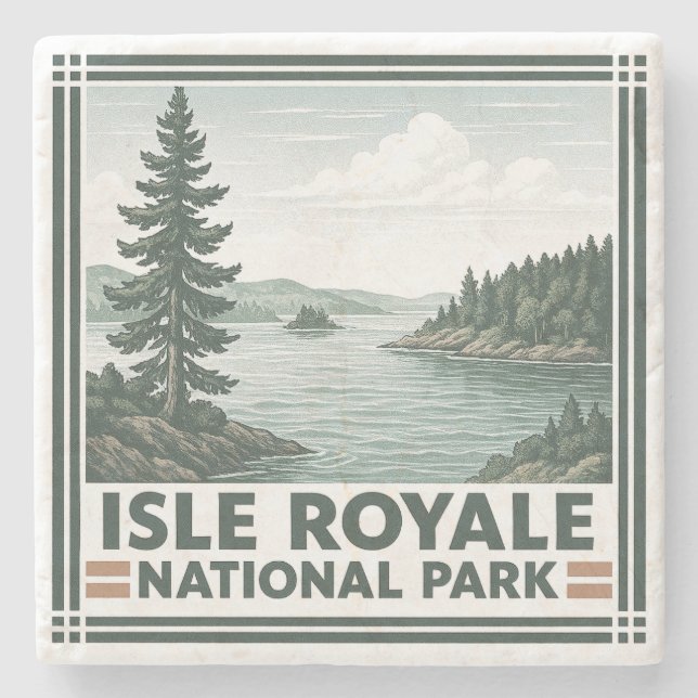 Isle Royale nationalpark Stenunderlägg (Framsidan)