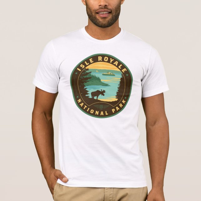 Isle Royale nationalpark T Shirt (Framsida)