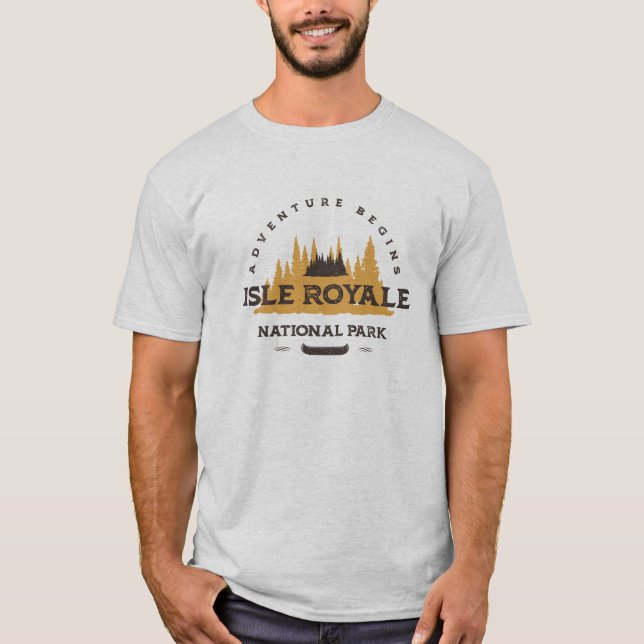 Isle Royale nationalpark T Shirt (Framsida)