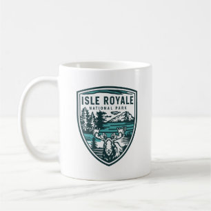 Isle Royale nationalpark Wildlife Emblem Kaffemugg
