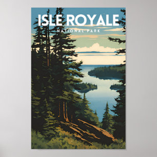 Isle Royale nationalparksresor Poster