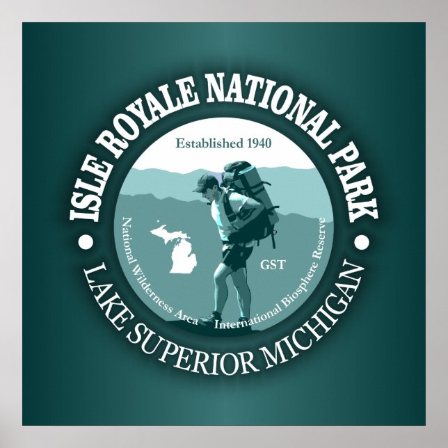 Isle Royale NP Poster (Framsidan)