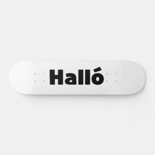 Íslenska-Hejen på isländska Halló Mini Skateboard Bräda 18,5 Cm