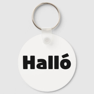 Íslenska-Hejen på isländska Halló Nyckelring