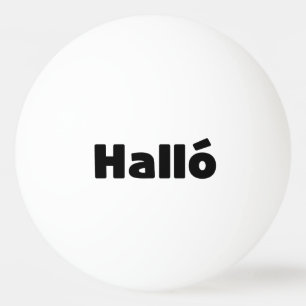 Íslenska-Hejen på isländska Halló Pingisboll