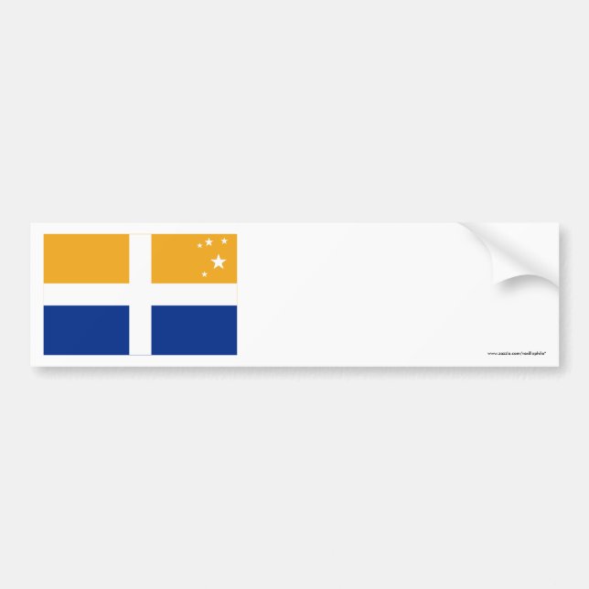 Isles av den Scilly flagga Bildekal (Framsidan)