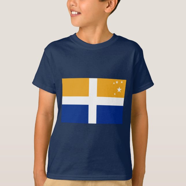 Isles av den Scilly flagga Tee Shirt (Framsida)