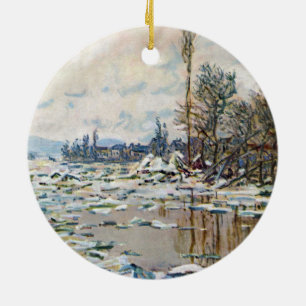 Islossningen av Claude Monet Julgransprydnad Keramik