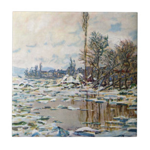 Islossningen av Claude Monet Kakelplatta