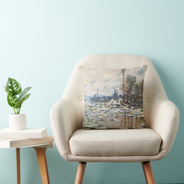 Islossningen av Claude Monet Kudde (Stol)