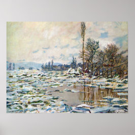 Islossningen av Claude Monet Poster