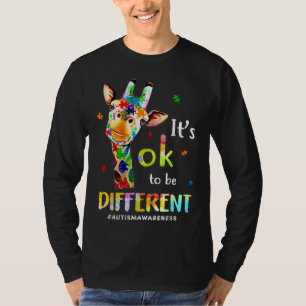 Ism Awareness Cute Giraffe Animal. Det är okej att T Shirt