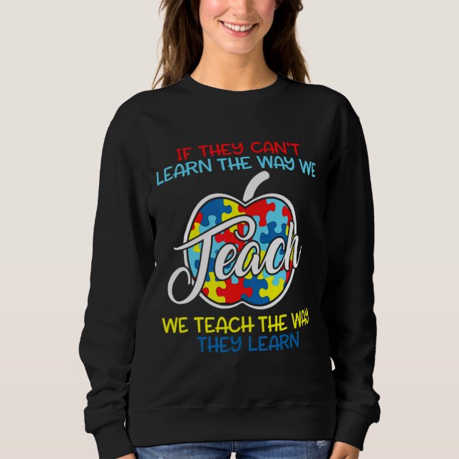 Ism Awareness Month Speciell Education Teacher 65 T Shirt (Framsida)