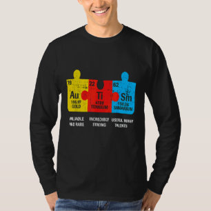 Ism Inslag Periodic Bord Awareness Asd Manar Wome T Shirt