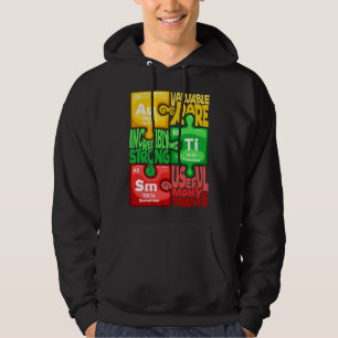 Ism Puzzle Chemistry Time Bord Inslag Autism Aw Hoodie