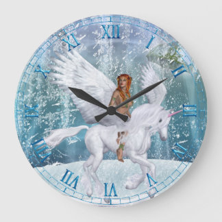 Ismajs och Älva Wall Clock Stor Klocka