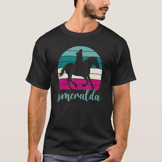 Ismeralda Namn Gift - Equestrian Shirt Ismeralda H T (Framsida)