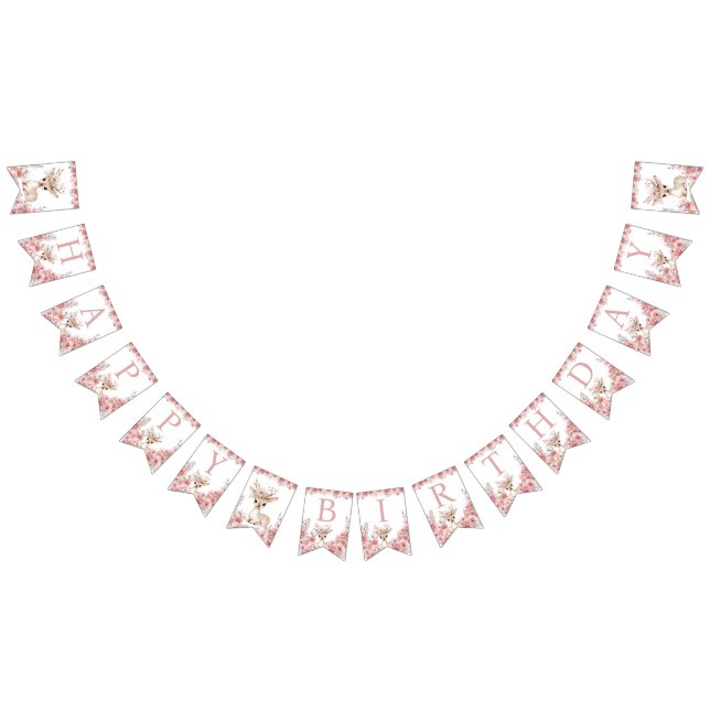 Isn’t She One Deerful Birthday Bunting Vimplar (Alla)