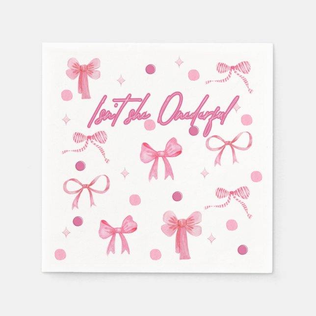 Isn't she Onederful napkin Pappersservett (Framsidan)