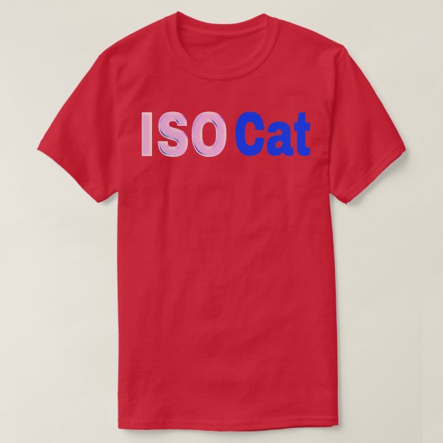ISO Cat Front TShirt T Shirt (Design framsida)