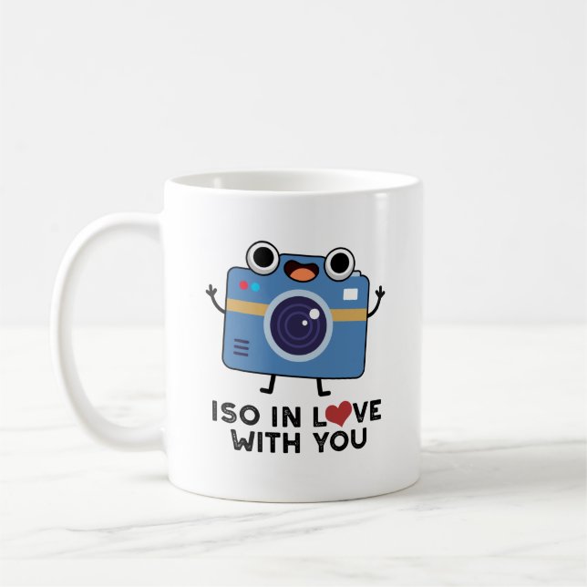 ISO i Kärlek med din fantastiska kamera Pun Kaffemugg (Vänster)