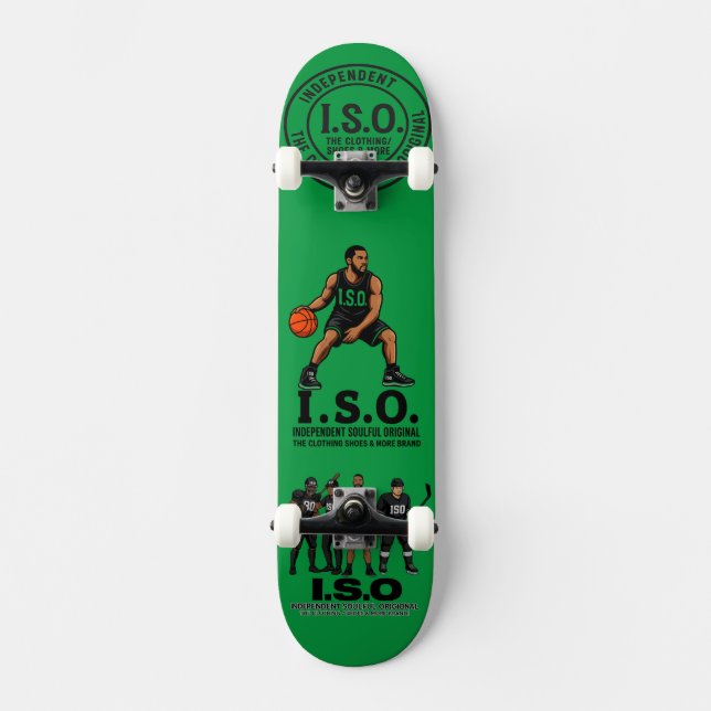 ISO SK8 More Mini Skateboard Bräda 18,5 Cm (Framsida)