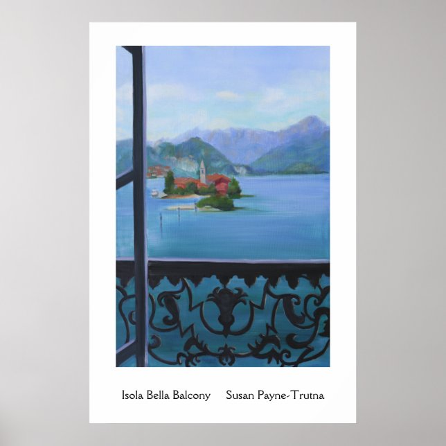 Isola Bella Balcony Poster (Framsidan)