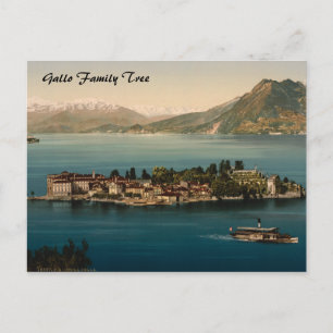 Isola Bella III, Sjö Maggiore, Piemonte, Italien Vykort